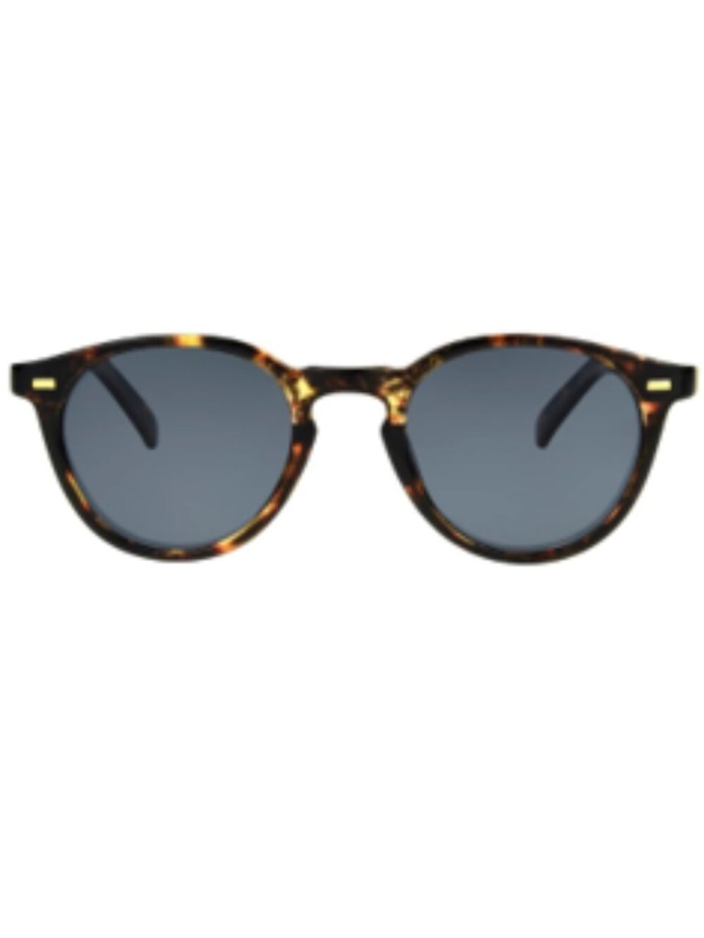 Foster Grant Easton Unisex Polarized Round Wayfarer Sunglasses in Brown Tortoise